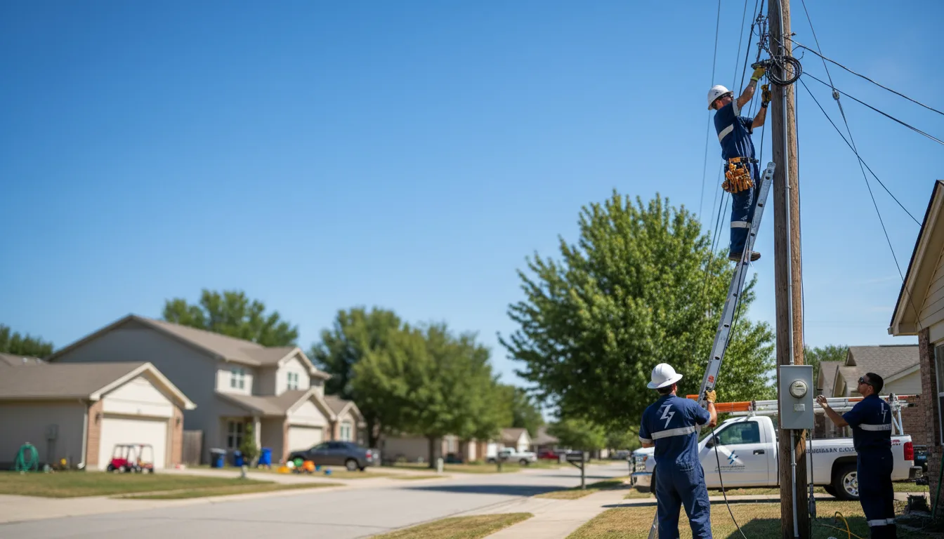 Residential electrician providing installation services in Glenburn, ME